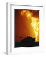 Kuwait Burning Oil Well-Roberto Borea-Framed Photographic Print