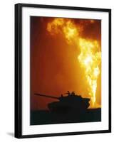 Kuwait Burning Oil Well-Roberto Borea-Framed Photographic Print