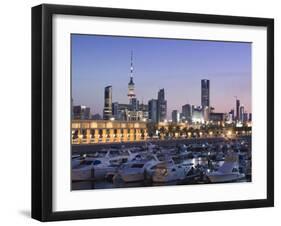 Kuwait City and Sharq Souk Marina, Kuwait-Walter Bibikow-Framed Photographic Print