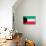 Kuwait Flag Design with Wood Patterning - Flags of the World Series-Philippe Hugonnard-Art Print displayed on a wall