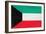 Kuwait Flag Design with Wood Patterning - Flags of the World Series-Philippe Hugonnard-Framed Art Print