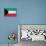 Kuwait Flag Design with Wood Patterning - Flags of the World Series-Philippe Hugonnard-Mounted Art Print displayed on a wall