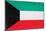 Kuwait Flag Design with Wood Patterning - Flags of the World Series-Philippe Hugonnard-Mounted Art Print