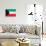 Kuwait Flag Design with Wood Patterning - Flags of the World Series-Philippe Hugonnard-Art Print displayed on a wall