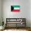 Kuwait Flag Design with Wood Patterning - Flags of the World Series-Philippe Hugonnard-Art Print displayed on a wall