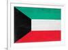 Kuwait Flag Design with Wood Patterning - Flags of the World Series-Philippe Hugonnard-Framed Art Print