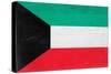 Kuwait Flag Design with Wood Patterning - Flags of the World Series-Philippe Hugonnard-Stretched Canvas