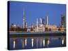 Kuwait, Kuwait City, City Skyline Reflecting in  Harbour-Jane Sweeney-Stretched Canvas