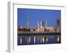 Kuwait, Kuwait City, City Skyline Reflecting in  Harbour-Jane Sweeney-Framed Photographic Print