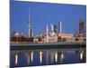 Kuwait, Kuwait City, City Skyline Reflecting in  Harbour-Jane Sweeney-Mounted Photographic Print