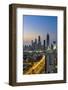 Kuwait, Kuwait City, Elevated View of the Modern City Skyline and Central Business District-Gavin Hellier-Framed Photographic Print
