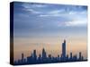 Kuwait, Kuwait City, Salmiya, Arabian Gulf and City Skyline Looking Towards Al Hamra Tower-Jane Sweeney-Stretched Canvas