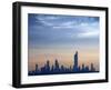 Kuwait, Kuwait City, Salmiya, Arabian Gulf and City Skyline Looking Towards Al Hamra Tower-Jane Sweeney-Framed Photographic Print