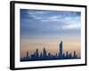 Kuwait, Kuwait City, Salmiya, Arabian Gulf and City Skyline Looking Towards Al Hamra Tower-Jane Sweeney-Framed Photographic Print