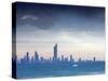 Kuwait, Kuwait City, Salmiya, Arabian Gulf and City Skyline Looking Towards Al Hamra Tower-Jane Sweeney-Stretched Canvas