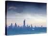 Kuwait, Kuwait City, Salmiya, Arabian Gulf and City Skyline Looking Towards Al Hamra Tower-Jane Sweeney-Stretched Canvas