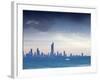 Kuwait, Kuwait City, Salmiya, Arabian Gulf and City Skyline Looking Towards Al Hamra Tower-Jane Sweeney-Framed Photographic Print