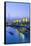 Kuwait, Kuwait City, Souk Shark Mall and Kuwait Harbour, Illuminated at Dusk-Gavin Hellier-Framed Stretched Canvas