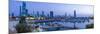 Kuwait, Kuwait City, the City Skyline Viewed from Souk Shark Mall and Kuwait Harbour-Gavin Hellier-Mounted Photographic Print