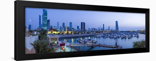 Kuwait, Kuwait City, the City Skyline Viewed from Souk Shark Mall and Kuwait Harbour-Gavin Hellier-Framed Photographic Print