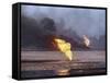 Kuwait Oil Fire-null-Framed Stretched Canvas