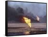 Kuwait Oil Fire-null-Framed Stretched Canvas