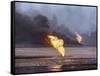 Kuwait Oil Fire-null-Framed Stretched Canvas