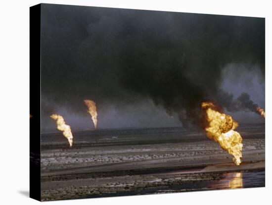 Kuwait Oil Fire-null-Stretched Canvas