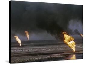 Kuwait Oil Fire-null-Stretched Canvas