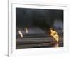 Kuwait Oil Fire-null-Framed Premium Photographic Print