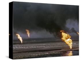 Kuwait Oil Fire-null-Stretched Canvas