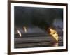 Kuwait Oil Fire-null-Framed Photographic Print