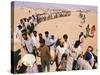 Kuwait Refugees Wait for Bread 1990-Jeff Widener-Stretched Canvas