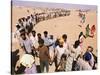 Kuwait Refugees Wait for Bread 1990-Jeff Widener-Stretched Canvas