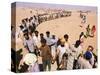 Kuwait Refugees Wait for Bread 1990-Jeff Widener-Stretched Canvas