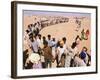 Kuwait Refugees Wait for Bread 1990-Jeff Widener-Framed Photographic Print