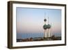 Kuwait Towers at Dawn, Kuwait City, Kuwait, Middle East-Jane Sweeney-Framed Photographic Print