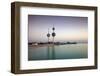 Kuwait Towers at Dawn, Kuwait City, Kuwait, Middle East-Jane Sweeney-Framed Photographic Print