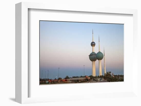 Kuwait Towers at Dawn, Kuwait City, Kuwait, Middle East-Jane Sweeney-Framed Photographic Print