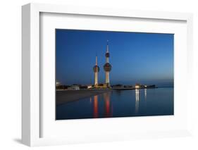 Kuwait Towers at Dawn, Kuwait City, Kuwait, Middle East-Jane Sweeney-Framed Photographic Print