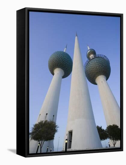 Kuwait Towers, Kuwait City, Kuwait-Walter Bibikow-Framed Stretched Canvas