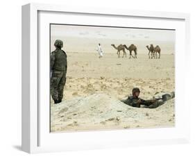 Kuwait US Intervention 1994-Peter Dejong-Framed Premium Photographic Print