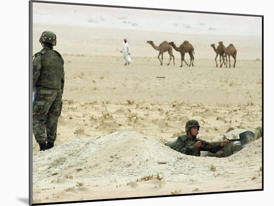 Kuwait US Intervention 1994-Peter Dejong-Mounted Premium Photographic Print