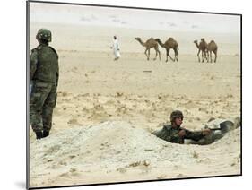 Kuwait US Intervention 1994-Peter Dejong-Mounted Premium Photographic Print