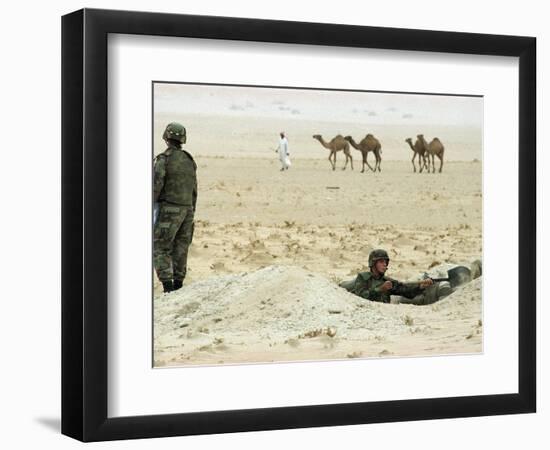 Kuwait US Intervention 1994-Peter Dejong-Framed Photographic Print