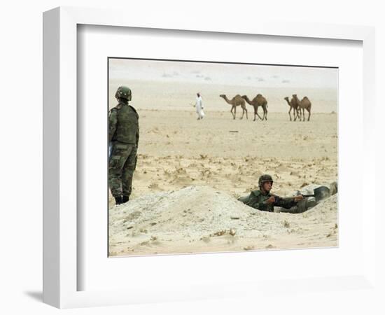 Kuwait US Intervention 1994-Peter Dejong-Framed Photographic Print