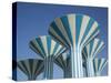 Kuwaiti Water Towers, Sideeq, Kuwait-Walter Bibikow-Stretched Canvas