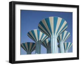 Kuwaiti Water Towers, Sideeq, Kuwait-Walter Bibikow-Framed Photographic Print