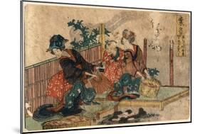 Kuwana-Katsushika Hokusai-Mounted Giclee Print