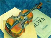 Still Life with a Violin, 1921-Kuzma Sergievitch Petrov-Vodkin-Giclee Print